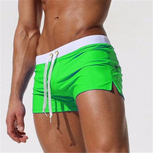 ALSOTO Summer Swimwear Men Breathable Men s Swimsuits Trunks Boxer Briefs Sunga SwimSuits Maillot De Bain Beach Shorts 2020 New Discount