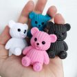 Mini Teddy Resin Bear Accessories Doll House Decoration Miniature Bear Model Dollhouse Toys For Kids Baby Shower Party Toys Gift Cheap