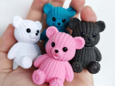 Mini Teddy Resin Bear Accessories Doll House Decoration Miniature Bear Model Dollhouse Toys For Kids Baby Shower Party Toys Gift Cheap