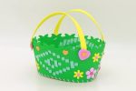 EVA Handmade Woven Paste Basket Childen Toy DIY Handicrafts Girl Gifts Sticky Kindergarten Material Kids Crafts Toys 2019 New Online Hot Sale