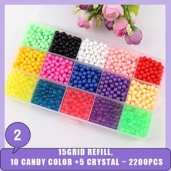 DIY Beads Crafts Set Educational Toys For Kids Colorful Creativity Magic Water Bead Accessories Christmas Gifts Toy For Children Online