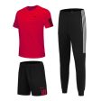 3 Pcs Sets Sports T-Shirt Men s Suits Running Shrits+Sports Shorts+Jogging Pants Mens Sportswear Suit Soccer Play Gym Sets 2020 Online