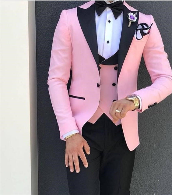 Latest Coat Pant Designs Beige Men Suit Prom Tuxedo Slim Fit 3 Piece Groom Wedding Suits For Men Custom Blazer Terno Masuclino For Sale