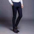 Fashion New High Quality Cotton Men Pants Straight Spring and Summer Long Male Classic Business Casual Trousers Full Length Mid Online now